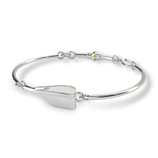 Rowing Cleaver Oar Women's Bracelet II - Strokeside Designs rowing gifts - rowing jewellery