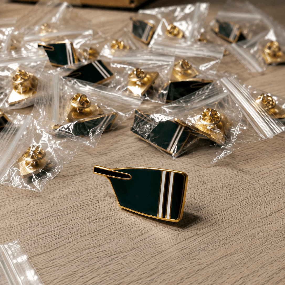 Custom Crew Blade Pins (20+) - Strokeside Designs rowing gifts - rowing jewellery