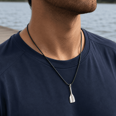 Mens Rowing Oar Blade Pendant - Strokeside Designs rowing gifts - rowing jewellery