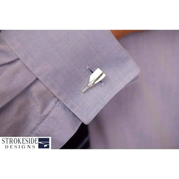 Rowing Cufflinks: Oar Blade Cufflinks - Strokeside Designs rowing gifts - rowing jewellery