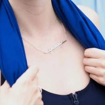 Rowing Eight Necklace with Coxswain - Strokeside Designs rowing gifts - rowing jewellery