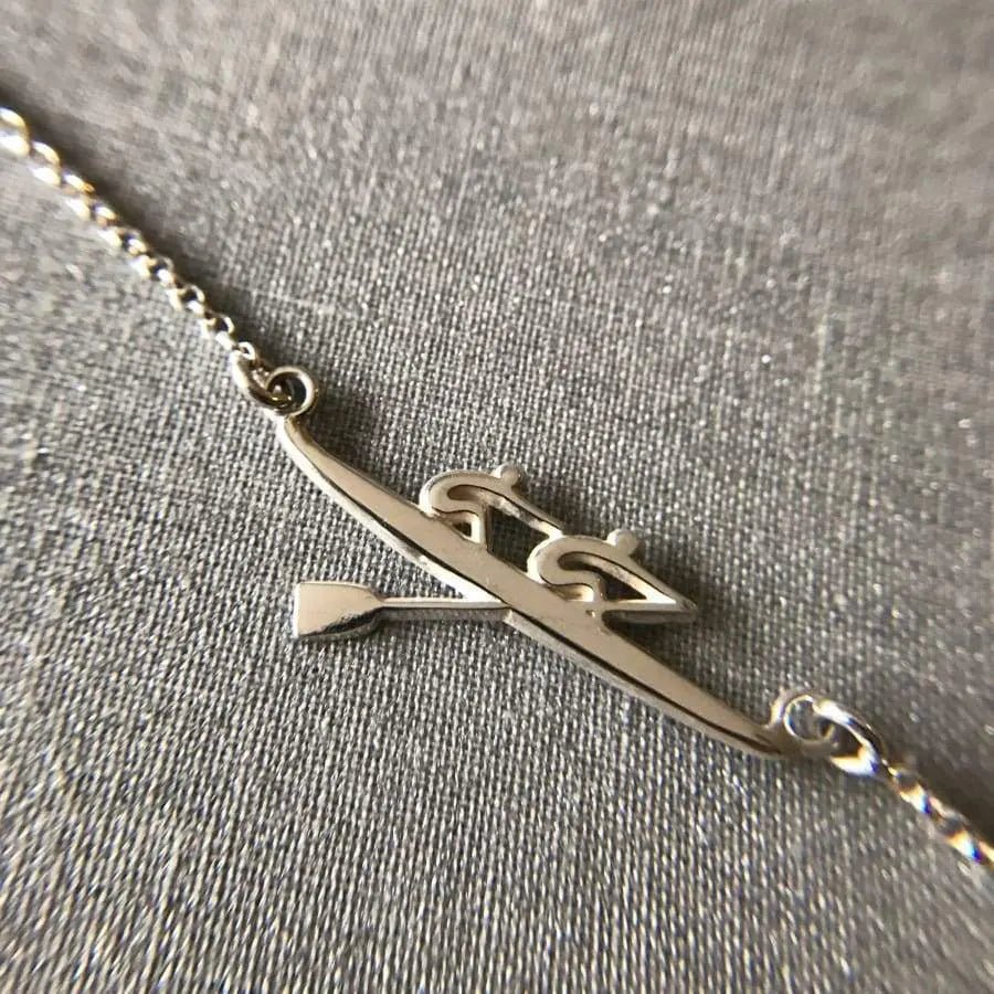 Rowing Pair Necklace - Strokeside Designs rowing gifts - rowing jewellery
