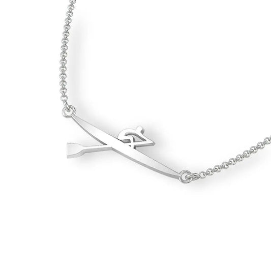 Single scull necklace as a graduation gift for a rower