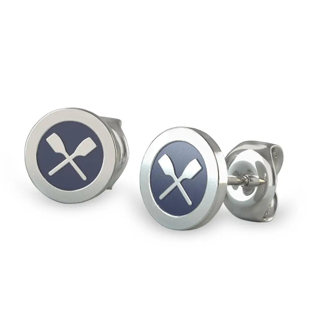 Rowing Rolo Earrings - Strokeside Designs rowing gifts - rowing jewellery