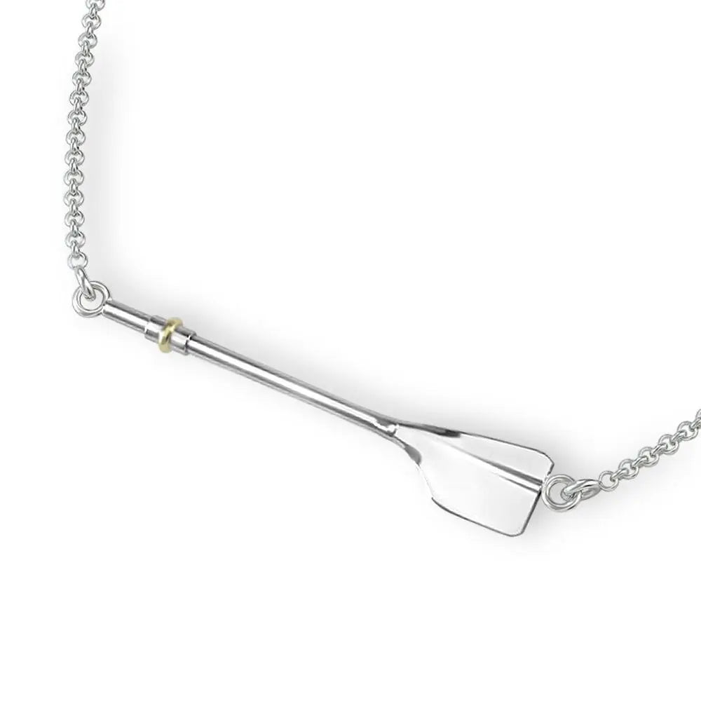 Rowing Full Oar Necklace - Strokeside Designs rowing gifts - rowing jewellery