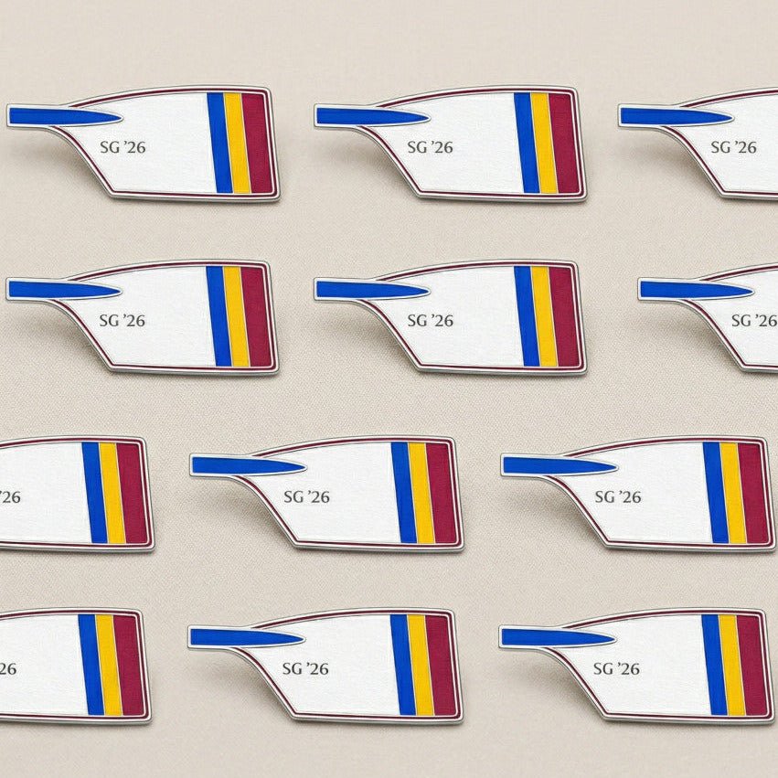 Custom Crew Blade Pins (20+) - Strokeside Designs rowing gifts - rowing jewellery