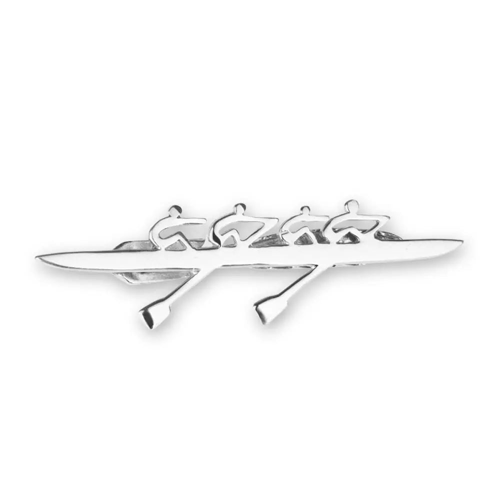Rowing Four Tie Tack - Strokeside Designs rowing gifts - rowing jewellery