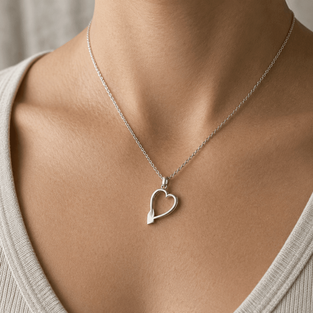Rowing Heart Pendant - Strokeside Designs rowing gifts - rowing jewellery