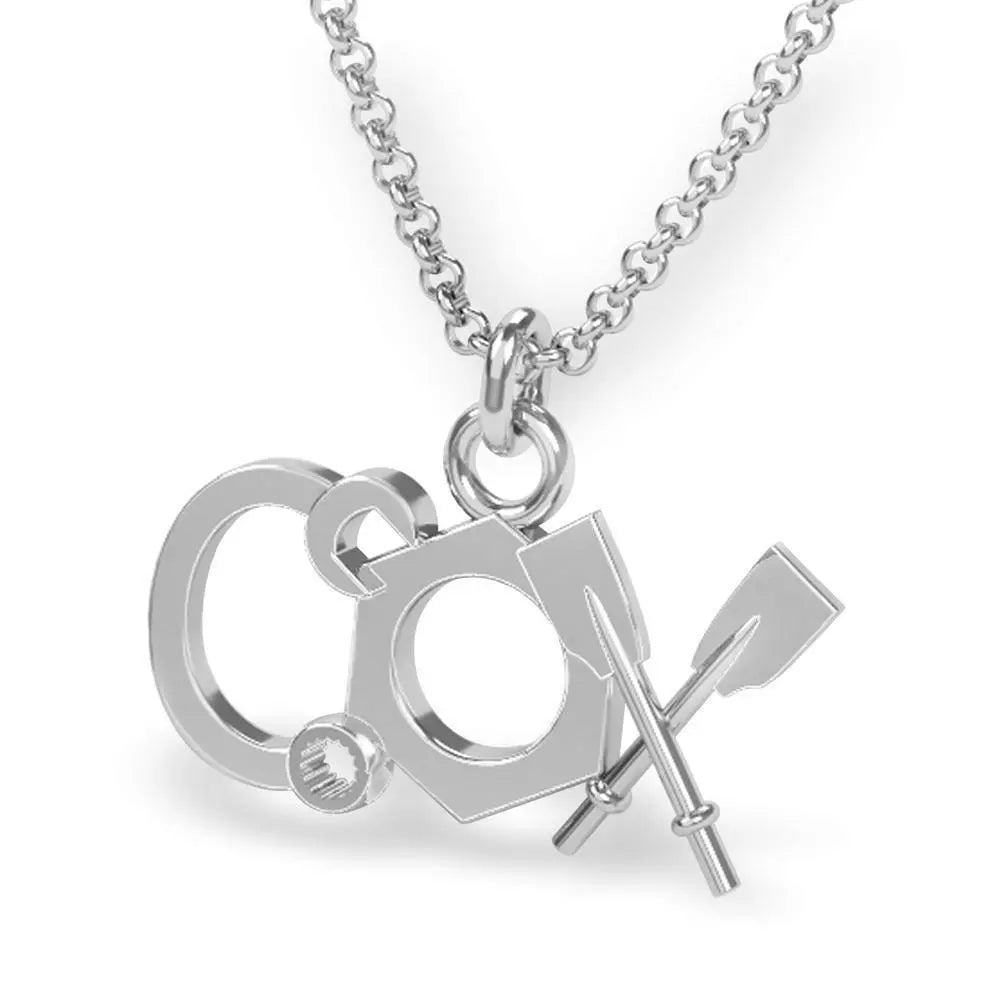 COX Pendant - Strokeside Designs rowing gifts - rowing jewellery