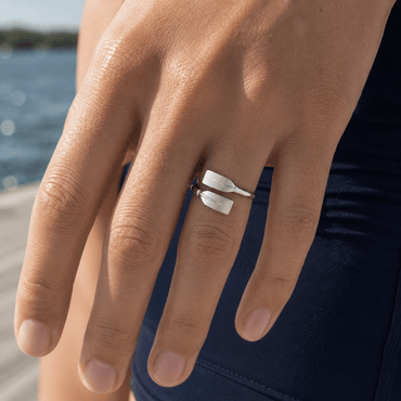 Sculling Ring (Rowing) - Strokeside Designs rowing gifts - rowing jewellery