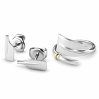 Rowing Cleaver Oar Earrings & Ring Set