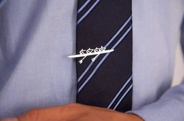 Rowing Four Tie Tack - Strokeside Designs rowing gifts - rowing jewellery