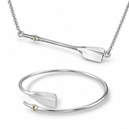 Rowing Full Oar Necklace & Bracelet Set