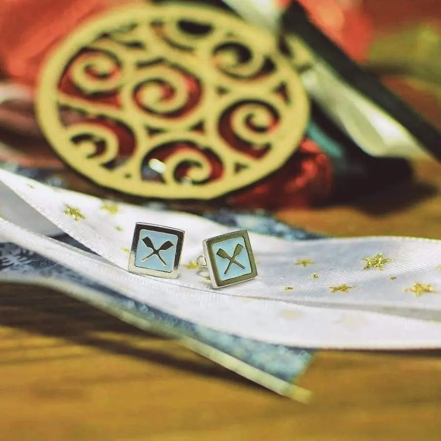 Rowing Quadrato Earrings - Strokeside AU