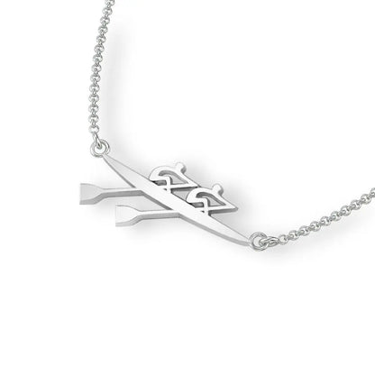 Rowing Double Scull Necklace - Strokeside Designs rowing gifts - rowing jewellery