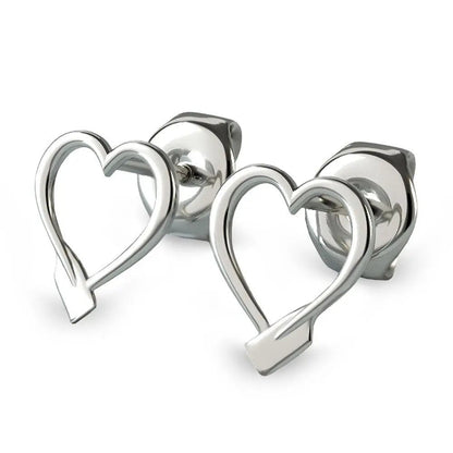Rowing Heart Stud Earrings - Strokeside Designs rowing gifts - rowing jewellery