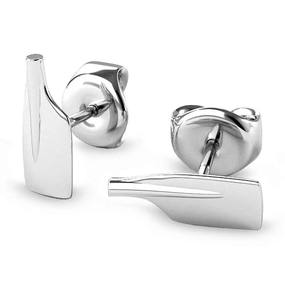 Rowing Cleaver Oar Stud Earrings - Strokeside Designs rowing gifts - rowing jewellery